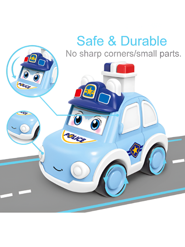 Pack of 2 Press and Go Cartoon Toy Cars MD596.