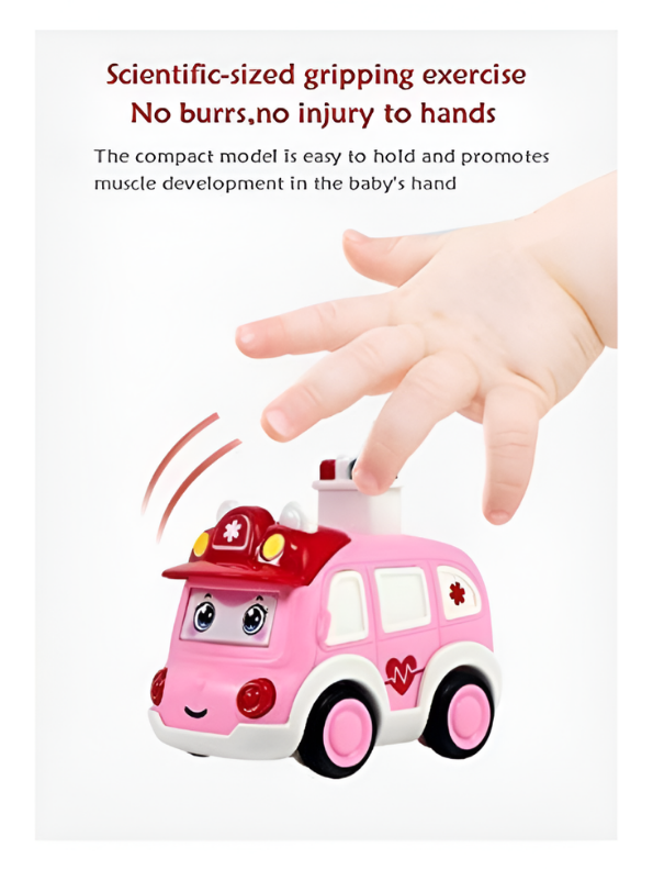 Pack of 2 Press and Go Cartoon Toy Cars MD596.