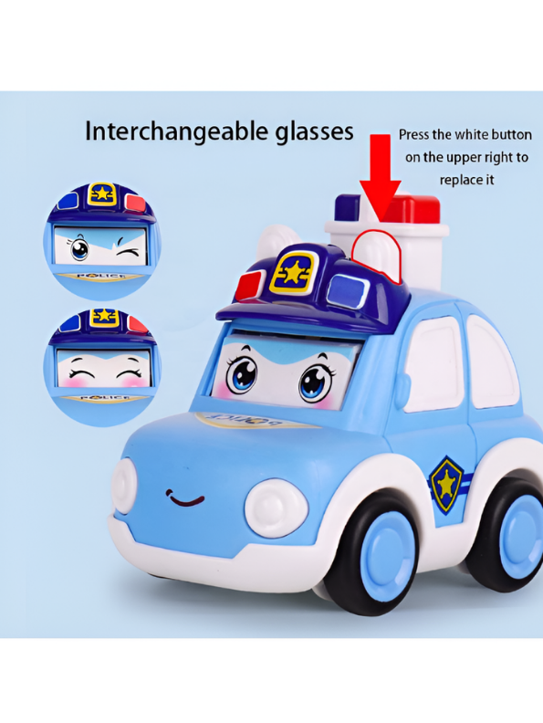 Pack of 2 Press and Go Cartoon Toy Cars MD596.
