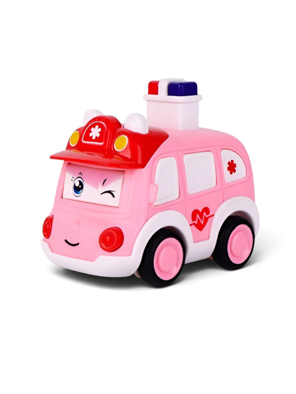 Pack of 2 Press and Go Cartoon Toy Cars MD596.