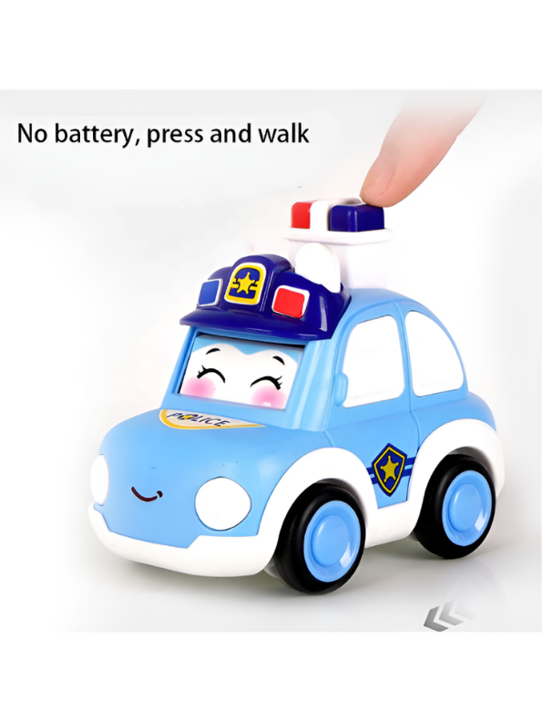 Pack of 2 Press and Go Cartoon Toy Cars MD596.