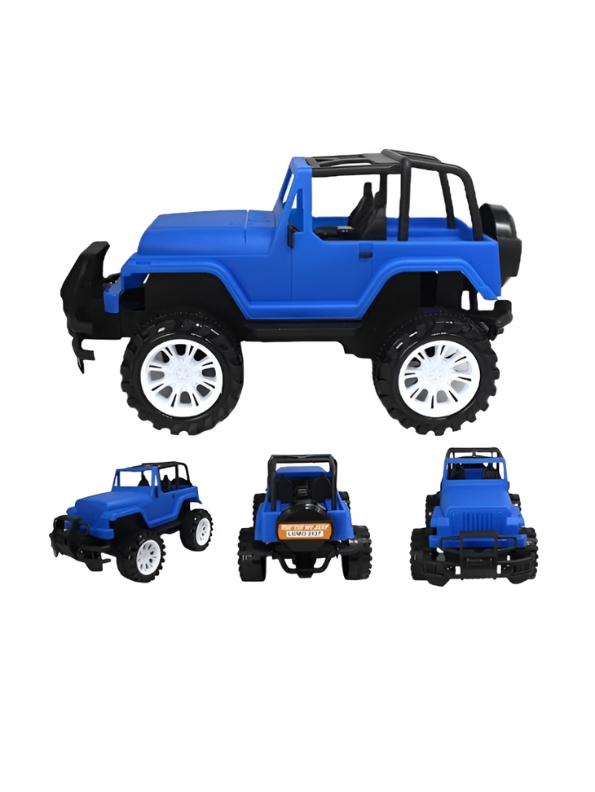Pack of 3 Friction Powered Monster Truck | Colorful Off-Road Jeep Play Vehicles with Big Wheels LMI9232.