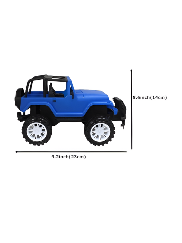 Pack of 3 Friction Powered Monster Truck | Colorful Off-Road Jeep Play Vehicles with Big Wheels LMI9232.