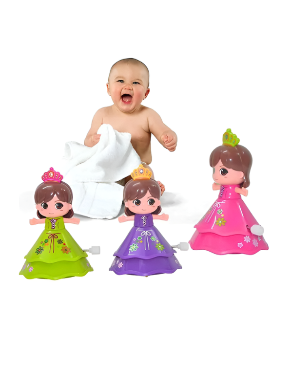 Pack of 4 Dancing Princess Wind-Up Toys LMI13018.