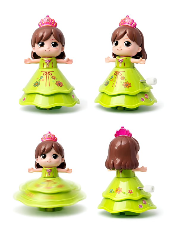 Pack of 4 Dancing Princess Wind-Up Toys LMI13018.