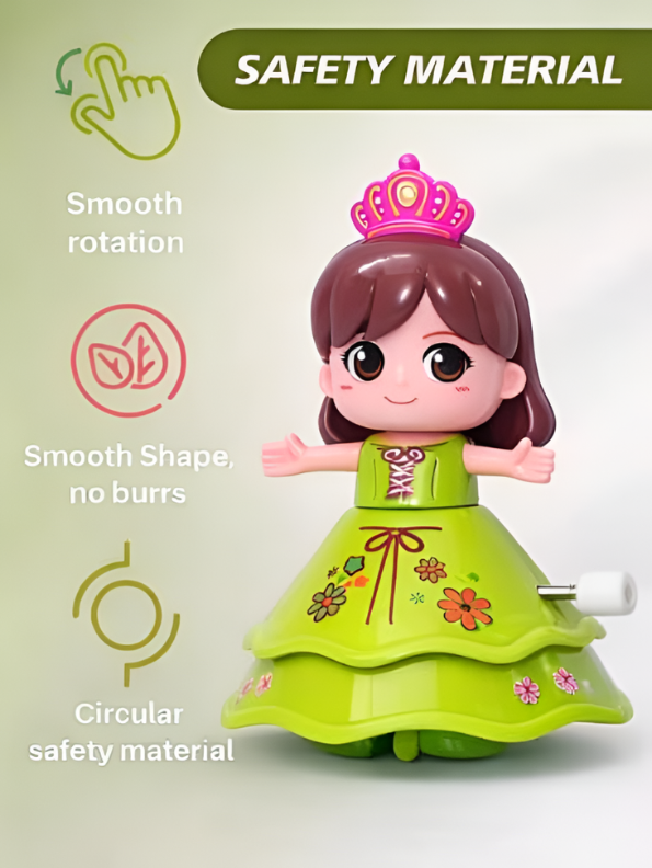 Pack of 4 Dancing Princess Wind-Up Toys LMI13018.