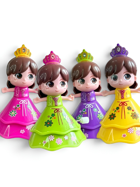 Pack of 4 Dancing Princess Wind-Up Toys LMI13018.