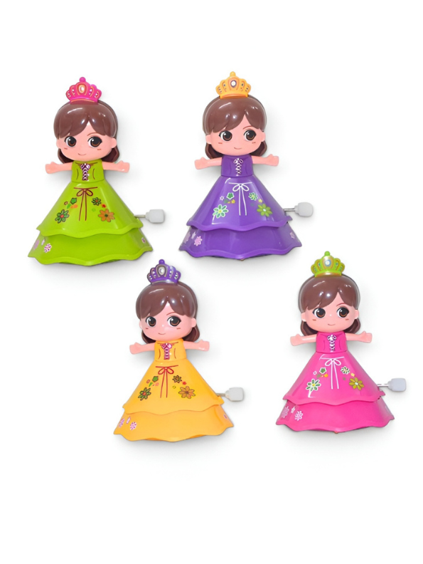 Pack of 4 Dancing Princess Wind-Up Toys LMI13018.