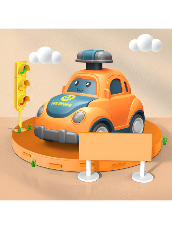 Pack of 4 Emergency Vehicles Toy Set – Ambulance, Fire Engine, Taxi & Police Car for Kids LMI12912.