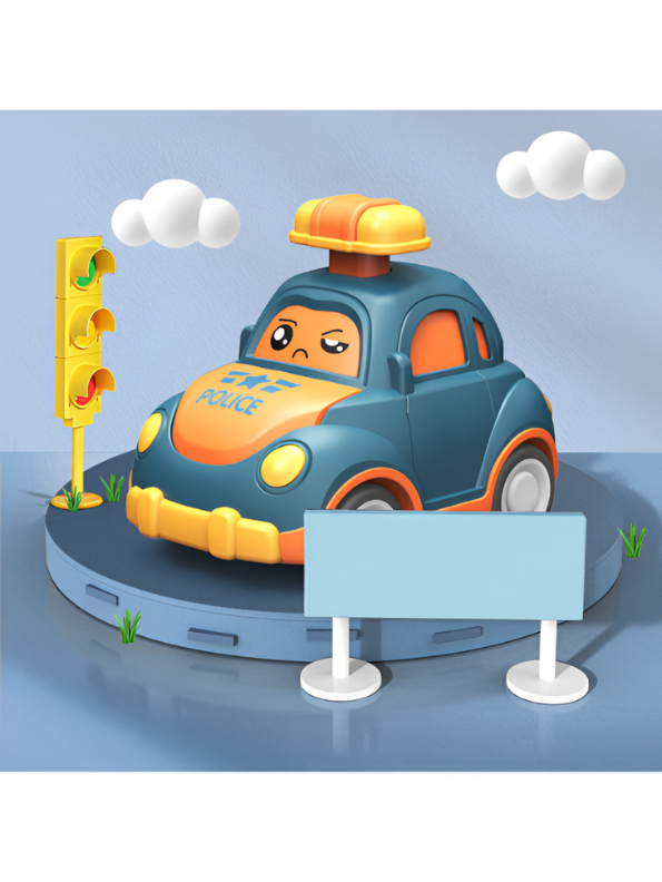 Pack of 4 Emergency Vehicles Toy Set – Ambulance, Fire Engine, Taxi & Police Car for Kids LMI12912.