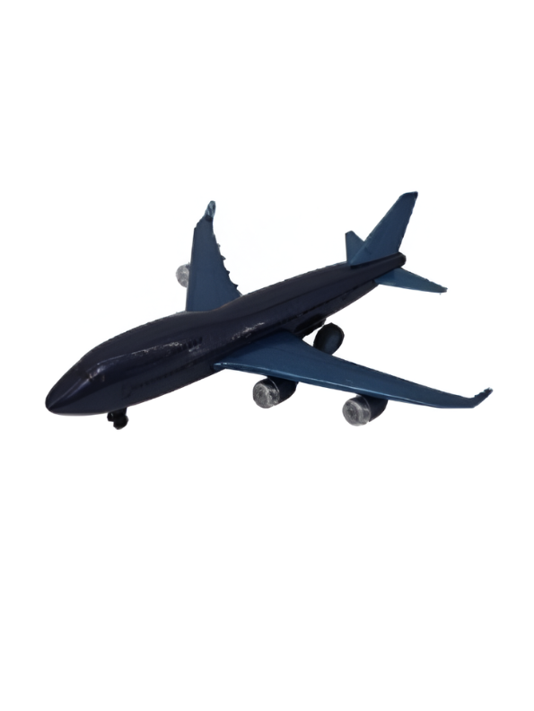 Pack of 4 Mini Airplane Toys – Pull-Back Commercial Jet Toy Set LMI15321.