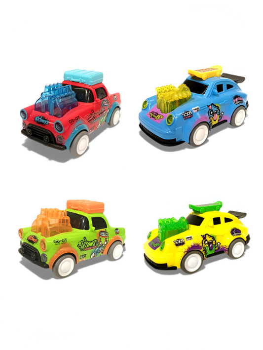 Pack of 4 Toy Cars Set for Kids – Travel Theme Mini Vehicles LMI15363.
