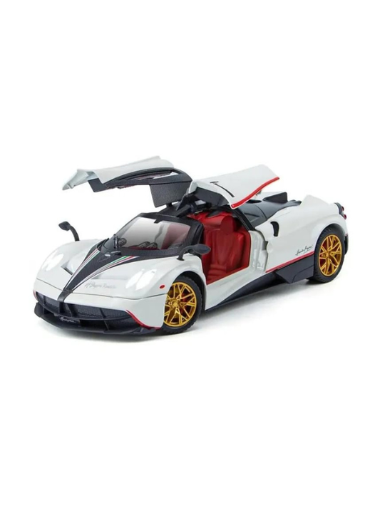 Pagani Huayra Diecast Model Car 1:35 Scale – Luxury Supercar Collectible White LMI15656.