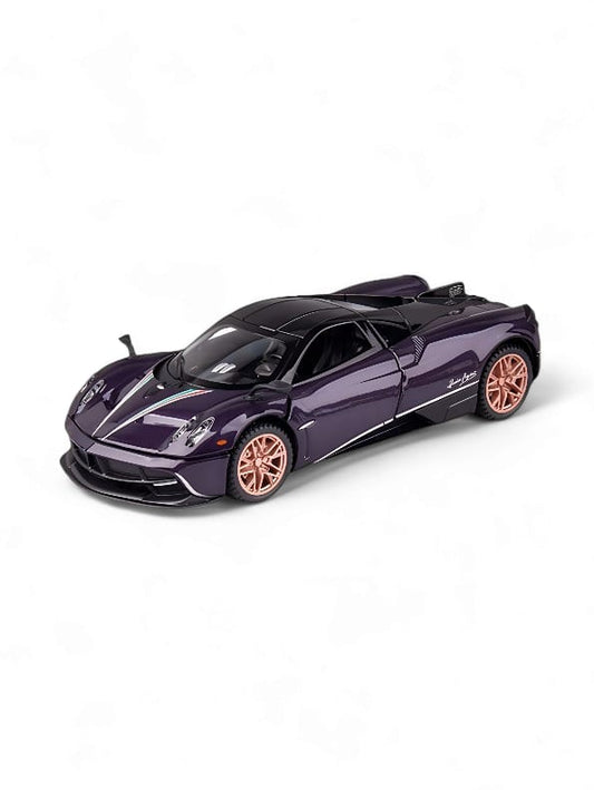 Pagani Huayra Racing Car Meta Model Diecast Scale 1:24 - Royal Purple