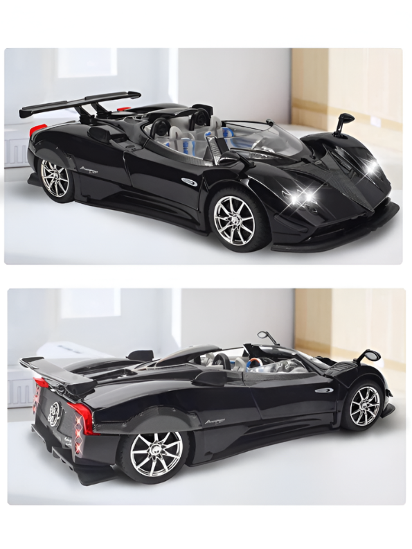 Pagani Zonda HP Diecast Car – High-Quality Scale Model Collectible Car Scale 1:24 Black LMI16328.