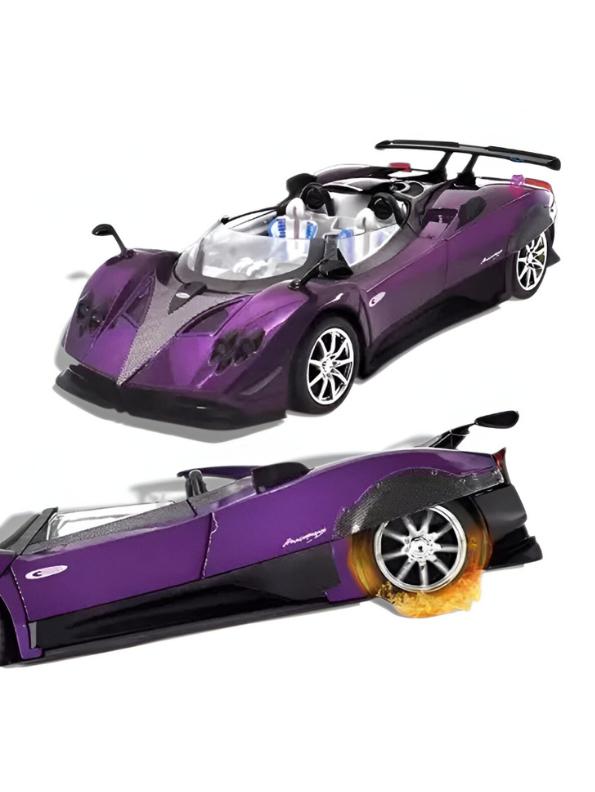 Pagani Zonda HP Diecast Car – High-Quality Scale Model Collectible Car Scale 1:24 Purple LMI16328.
