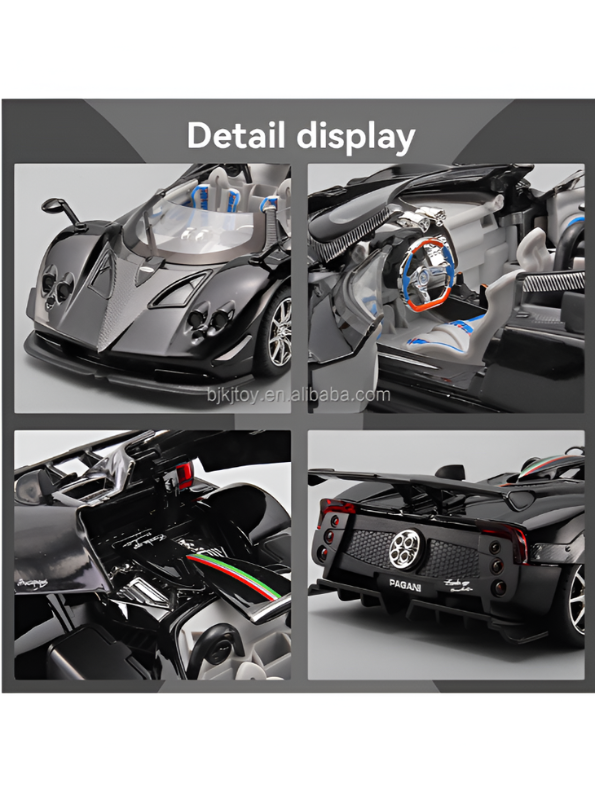 Pagani Zonda HP Diecast Car – High-Quality Scale Model Collectible Car Scale 1:24 Black LMI16328.