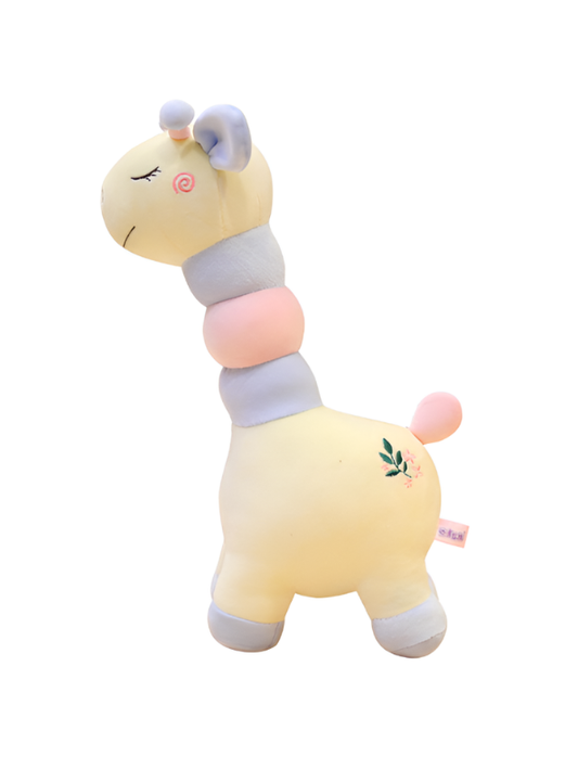 Pastel Giraffe Plush Toy – Soft Long Neck Stuffed Giraffe Doll Yellow ST9078.