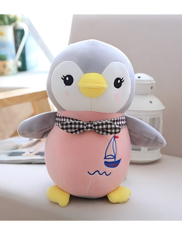 Penguin Soft Toy For Kids - Grey (MS-M-3)