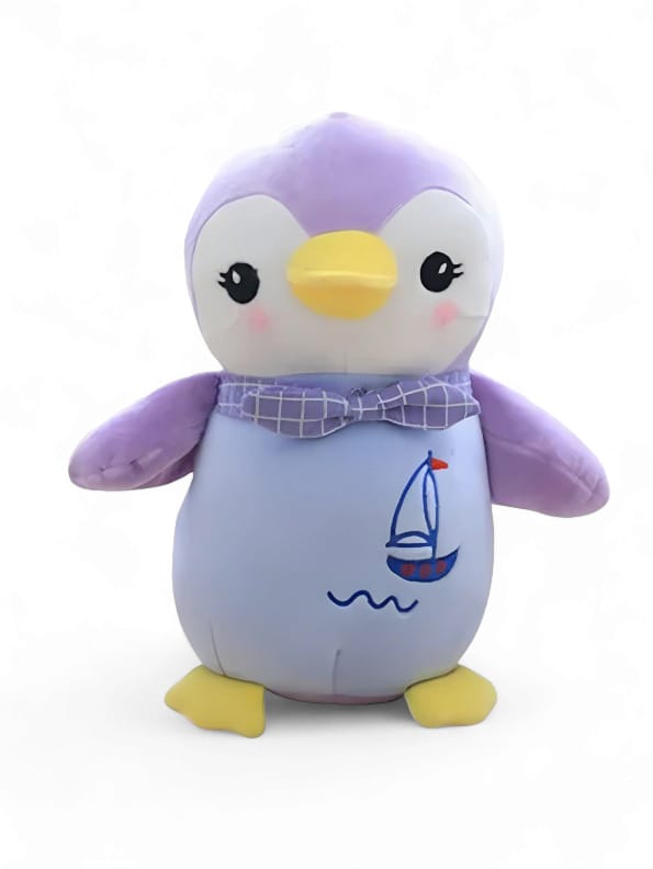 Penguin Soft Toy For Kids - Purple (MS-M-3)