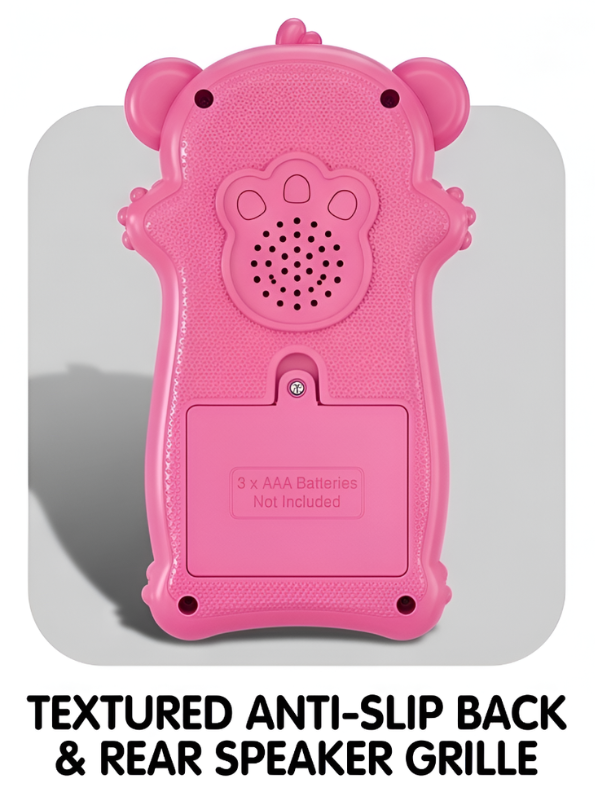 Interactive Toddler Toy Phone – Pink Cartoon Monster Musical Smartphone with 12 Sound Modes & Engaging LED Lights NX15508
