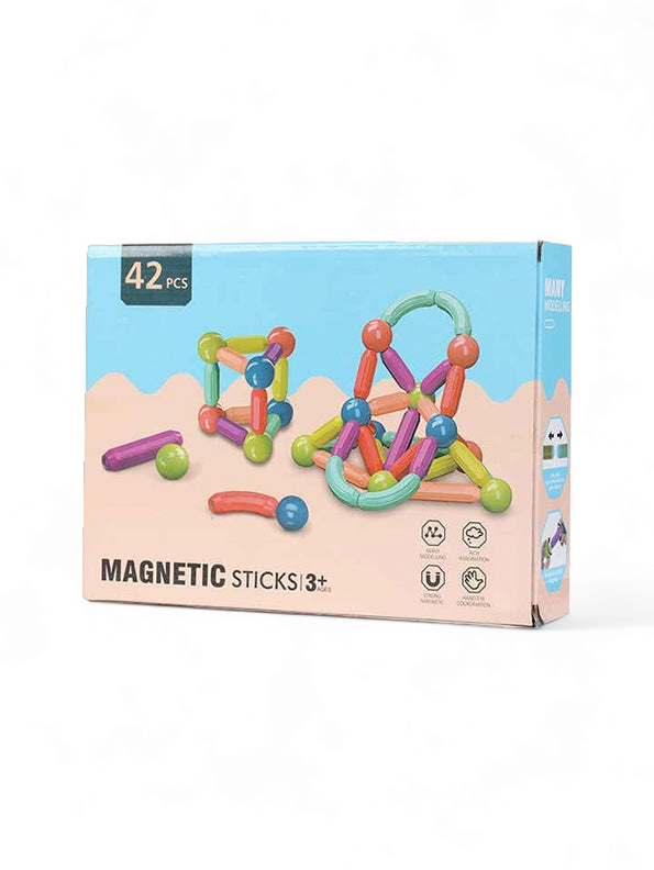 Magnetic Sticks Building Blocks Set For Kids - 42 Pcs (NXL-8)