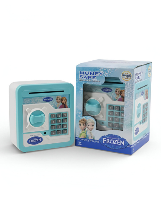 Anna Electronic Money Safe – Kids Digital ATM Savings Bank with Personal Code & Automatic Note Intake – Fun Toy Piggy Bank for Children LMI10569
