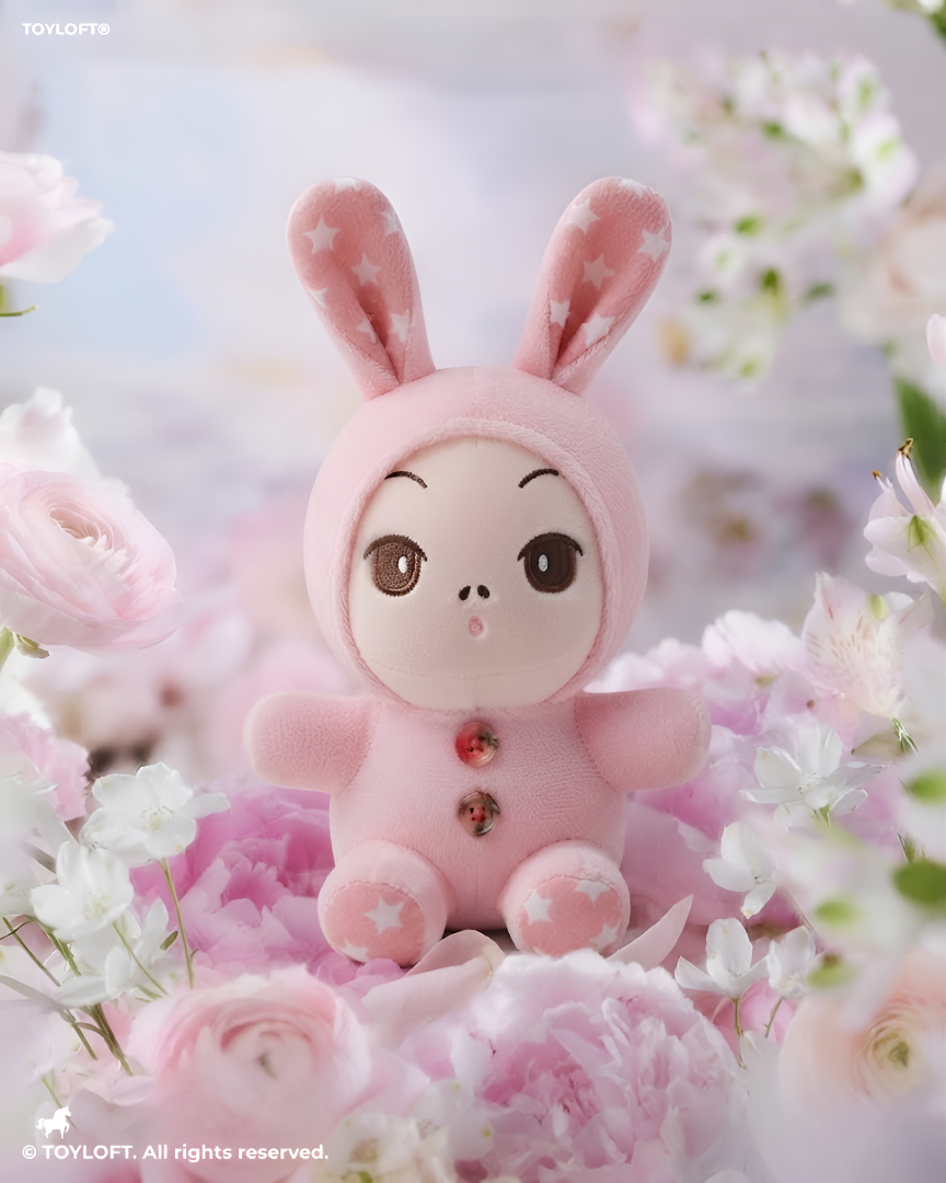 Pink Bunny Plushie | 7-Inch Stuffed Toy in Rabbit Costume Soft Toy ST11910