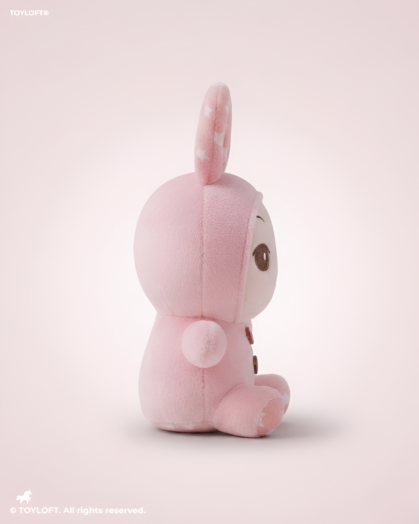 Pink Bunny Plushie | 7-Inch Stuffed Toy in Rabbit Costume Soft Toy ST11910