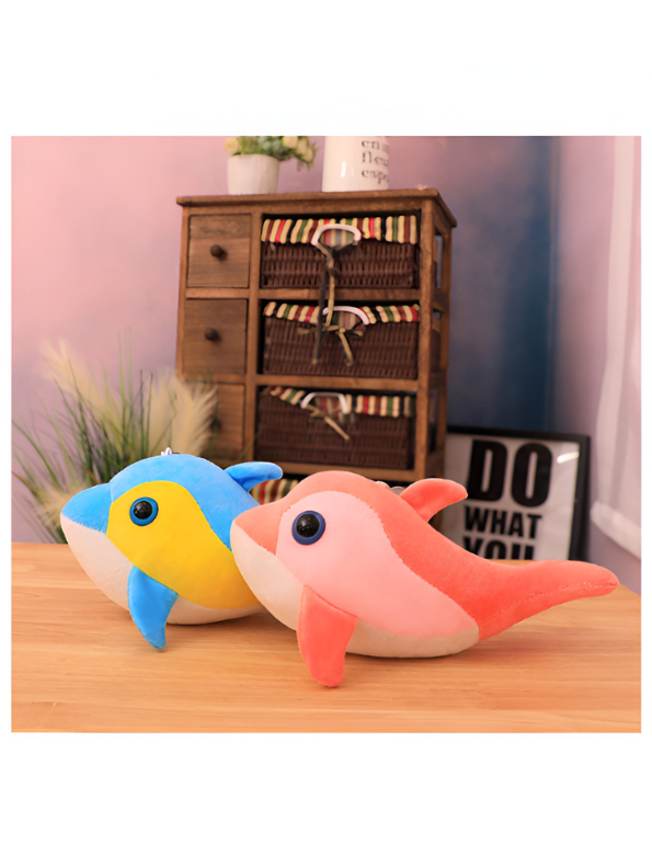 Pink Dolphin Plush Toy – 7 Inch Soft Stuffed Animal for Kids LMI11919.