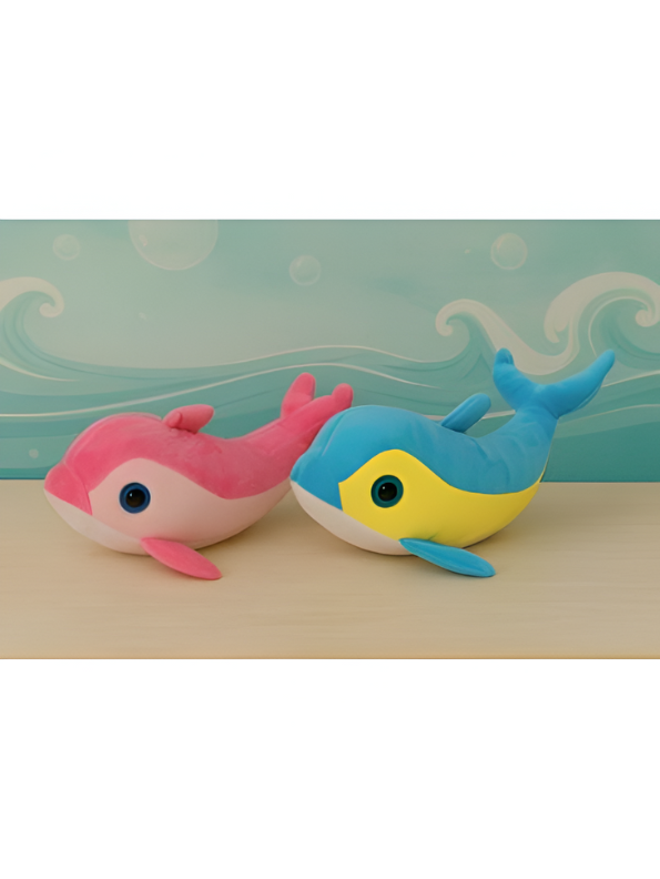 Pink Dolphin Plush Toy – 7 Inch Soft Stuffed Animal for Kids LMI11919.
