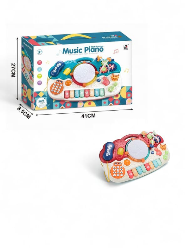 Pink Keyboard Piano Toy for Kids (TV-N-24) - Musical Learning Instrument with Fun Features