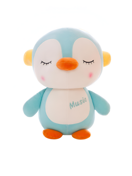 Blue Penguin Plush Toy with Crown – 7-Inch Cute Stuffed Animal Gift for Kids LMI12005.
