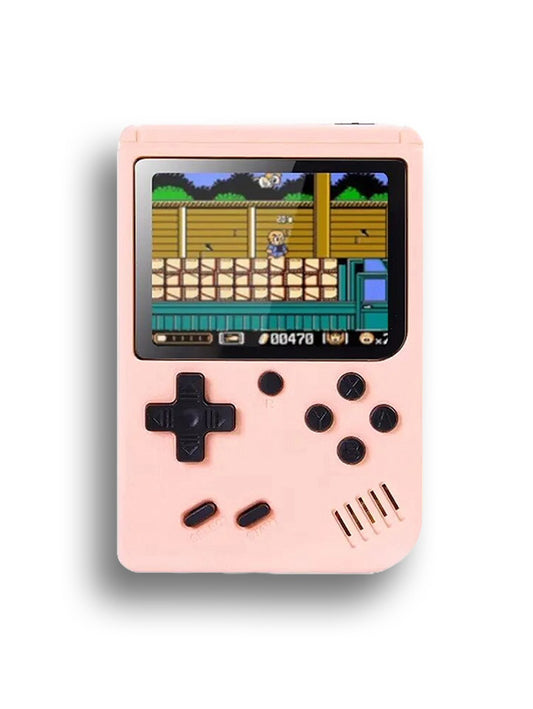 Retro Pocket Handheld Game Console 400 Games - Pink