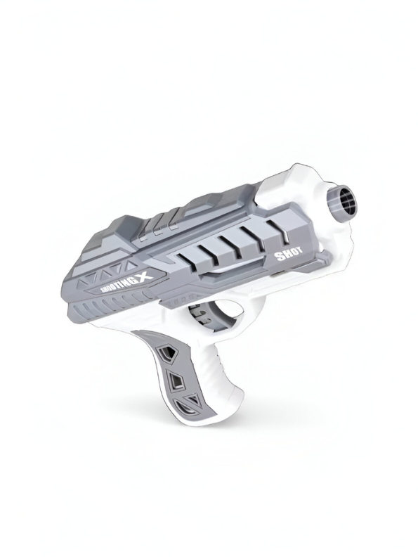 Pistol Shooting Soft Bullets – Safe Soft Bullet Toy Gun for Kids | Foam Dart Pistol with Easy Trigger Action Grey LMI15184.