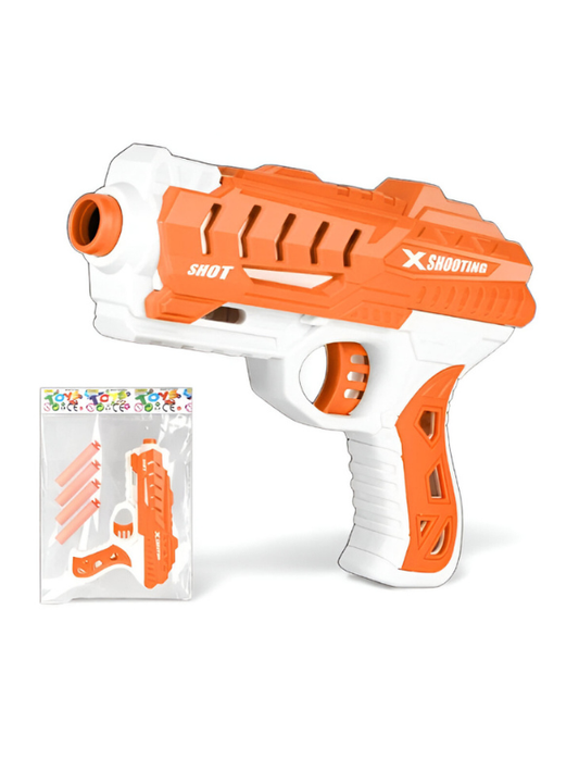 Pistol Shooting Soft Bullets – Safe Soft Bullet Toy Gun for Kids | Foam Dart Pistol with Easy Trigger Action LMI15184.