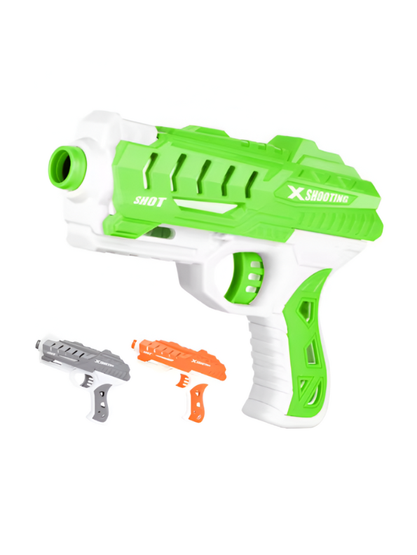 Pistol Shooting Soft Bullets – Safe Soft Bullet Toy Gun for Kids | Foam Dart Pistol with Easy Trigger Action Green LMI15184.
