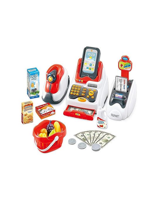 Big Size Kids Cash Register Pretend Play Set - 24 Pcs (MS-M-13) | Interactive Toy