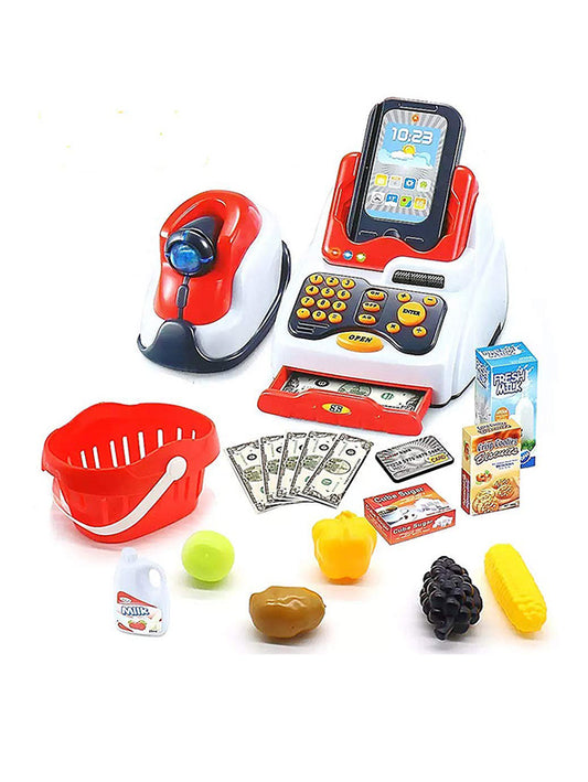 Big Size Kids Cash Register Pretend Play Set - 18 Pcs (MS-M-13) | Educational Toy