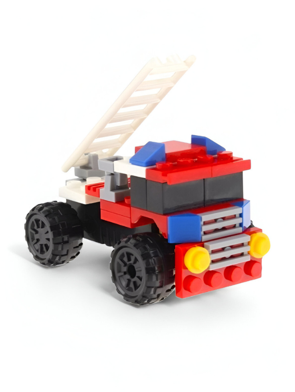 Play Box City Ambulance Building Set – 53 PCS Construction Toy for Kids | Create Vehicle & Robot Models TV4675.