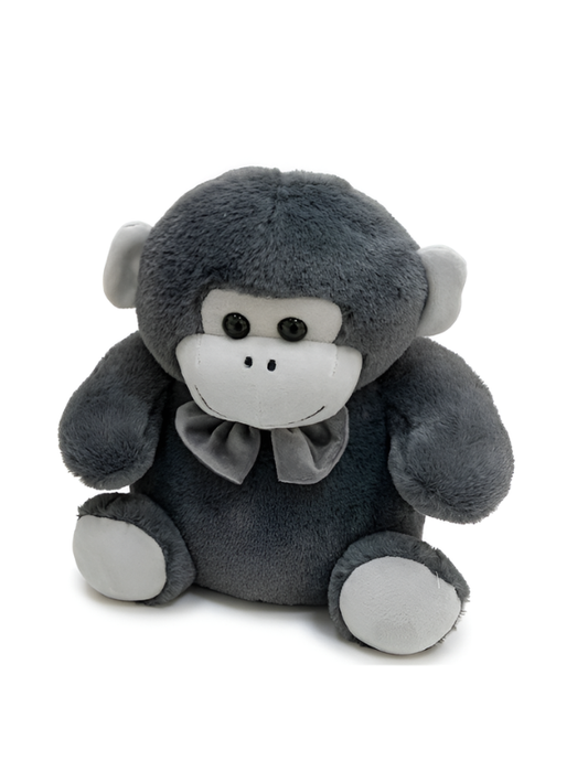 Plush Brown Grey Soft Toy with Bow Tie 10-Inch – Premium Stuffed Animal Gift for Kids ST16765