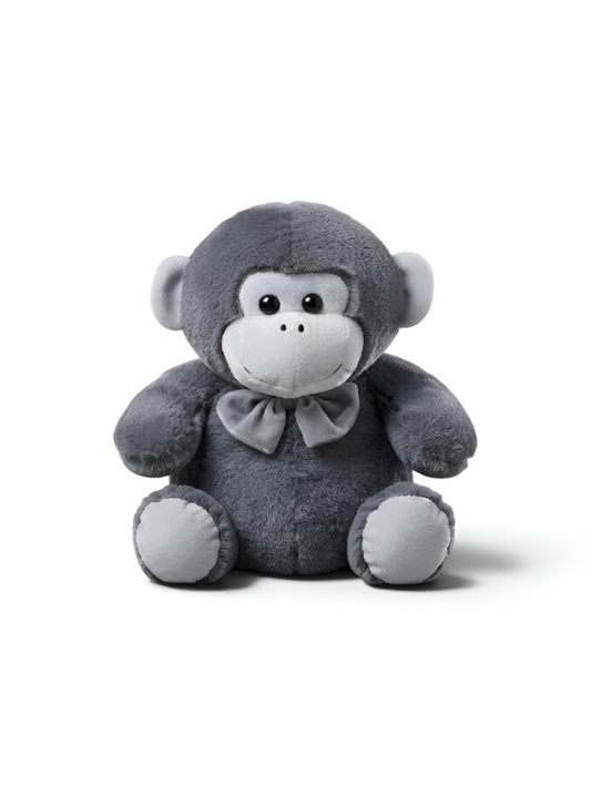 Plush Brown Grey Soft Toy with Bow Tie 10-Inch – Premium Stuffed Animal Gift for Kids ST16765