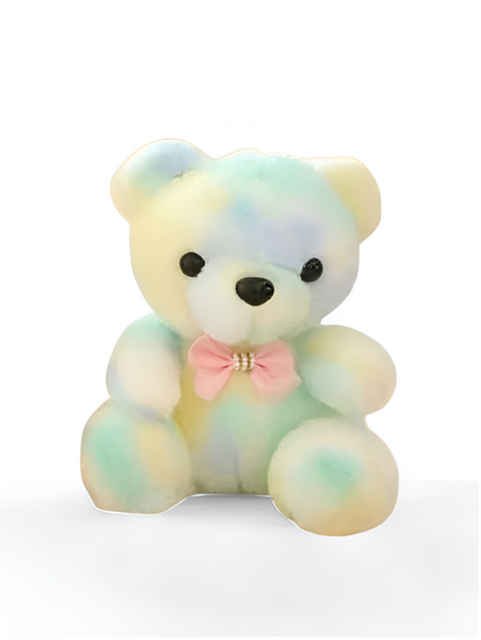 Green - Plush Teddy Bear Set – 8-Inch Pastel Kawaii Stuffed Animals, Soft & Fluffy Cuddly Toy for Kids LMI11094.