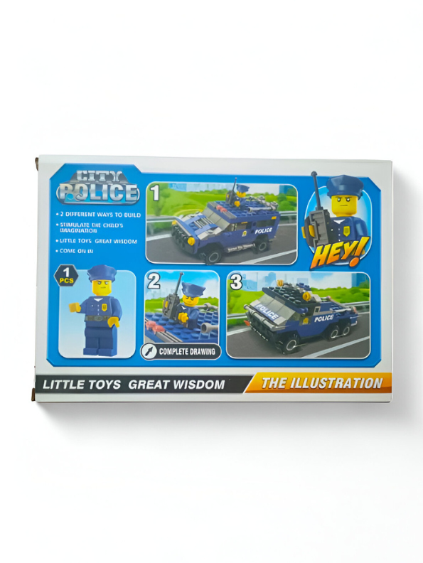 Police Car Tank Toy – 157 Piece Building Block Set for Children, Fun Construction & Imaginative Play TV5003.