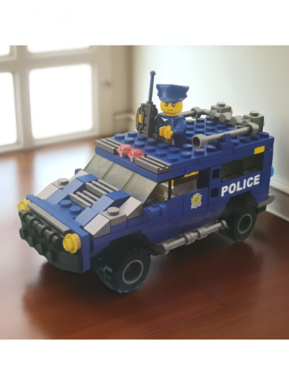 Police Car Tank Toy – 157 Piece Building Block Set for Children, Fun Construction & Imaginative Play TV5003.