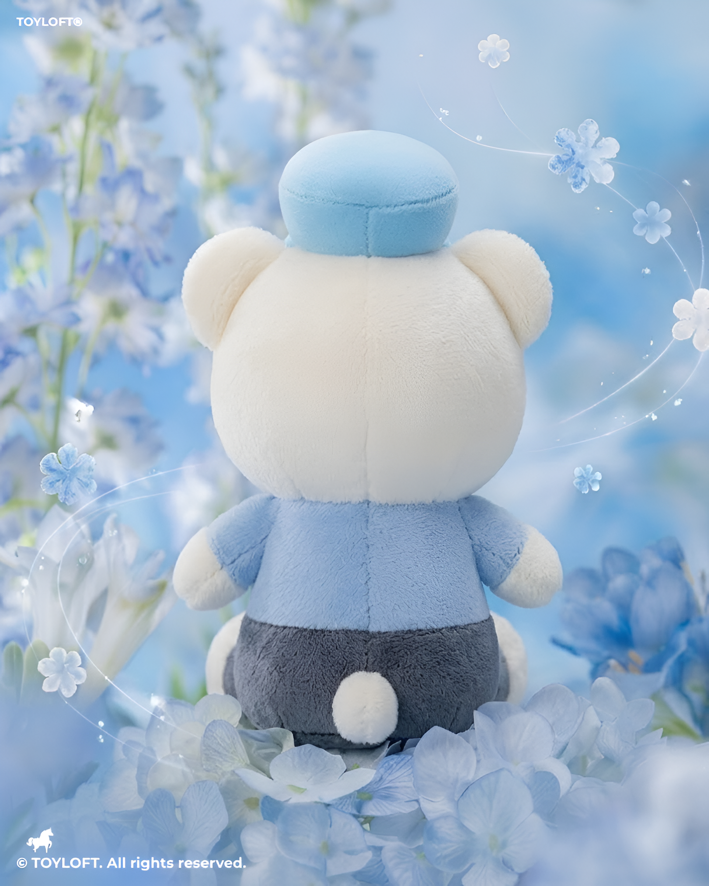 Police Officer Teddy Bear Plush Toy 8 Inch Blue ST16794.