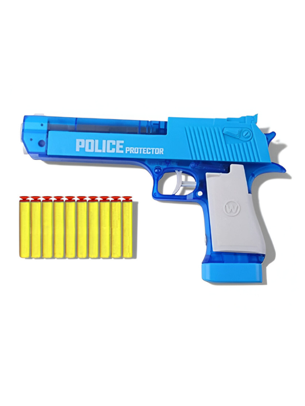 Police Protector Toy Gun for Kids – Cutie Soldier Soft Bullet Shooter LMI11229.
