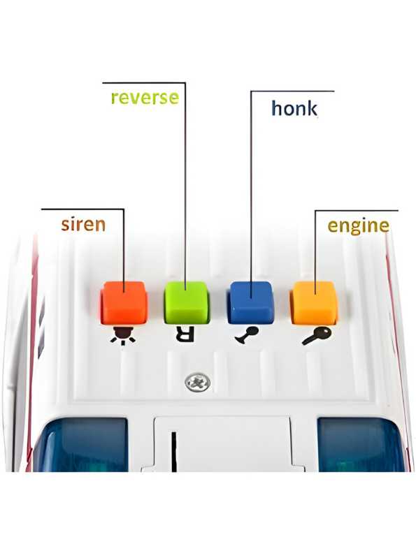 Police Service Van 100 Toy – Kids Police Van Toy Vehicle for Pretend Play LMI12714.