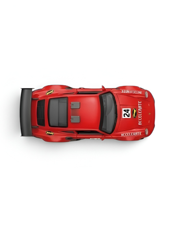 Porsche 911 Sports Model Car with Realistic Spray Smoke Red TV6654.