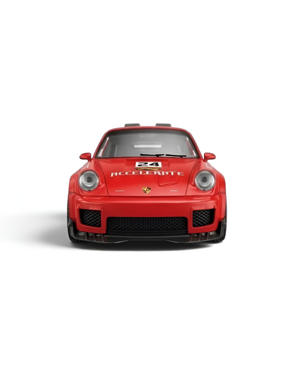 Porsche 911 Sports Model Car with Realistic Spray Smoke Red TV6654.